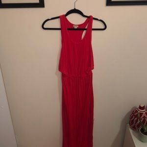 JCrew XS Maxi Dress in Coral